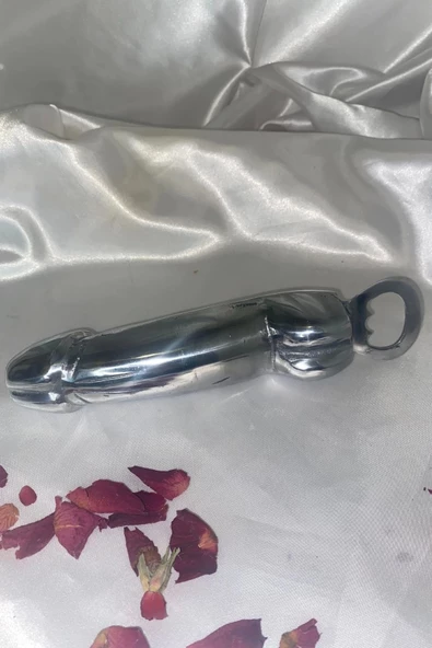 Şişe Açacak Peni s Objeli Büyük Boy Metal Krom Kaplama Bira Gazoz Açacağı - 3