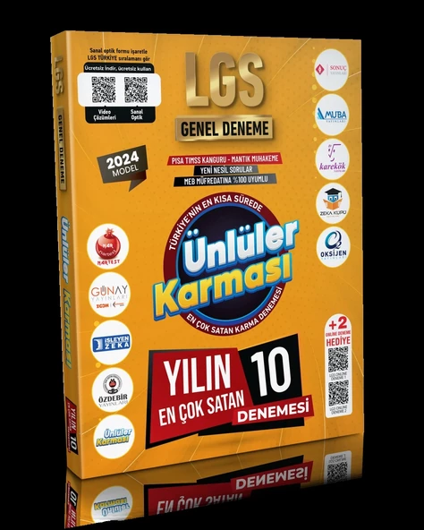 ÜNLÜLER KARMASI Ünlüler Karması LGS 10 Yayın 10+2 DENEME