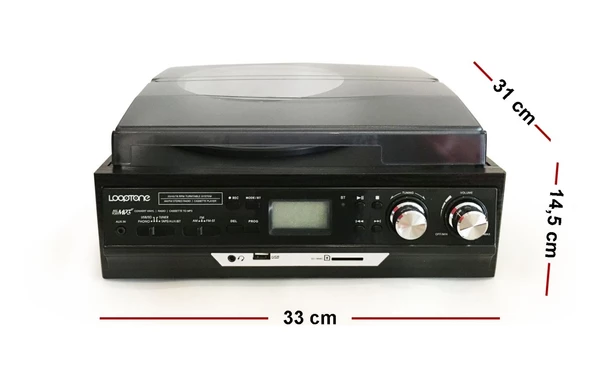 Looptone TR-17WEC Pikap Radyo Kasetçalar USB Kayıt - 4