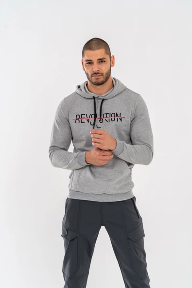 Combat Tactical Outdoor Tactik Baskılı Uzun Kol Tişört Günlük Basic Sweatshirt - 904 - Gri - 7