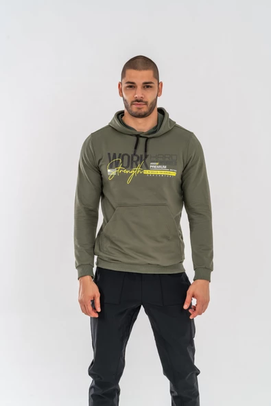 Combat Tactical Outdoor Tactik Baskılı Uzun Kol Sıfır Yaka Tişört Bisiklet Yaka Günlük Basic Sweatshirt - 902- Haki - 3