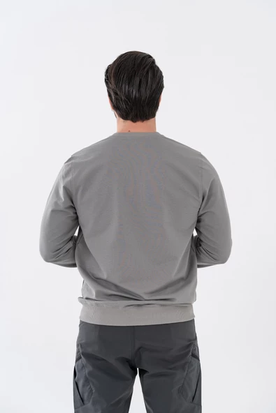 Combat Tactical Outdoor Baskılı Uzun Kol Sıfır Yaka Tişört Bisiklet Yaka Günlük Basic Sweatshirt - 907 - 7