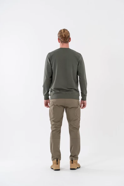 Combat Tactical Outdoor Baskılı Uzun Kol Sıfır Yaka Tişört Bisiklet Yaka Günlük Basic Sweatshirt - 907 - 9