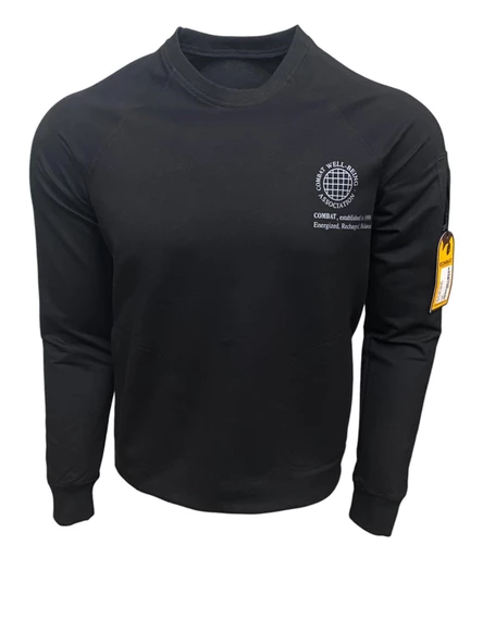 Combat Tactical Outdoor Baskılı Uzun Kol Sıfır Yaka Tişört Bisiklet Yaka Günlük Basic Sweatshirt - 905 - 2