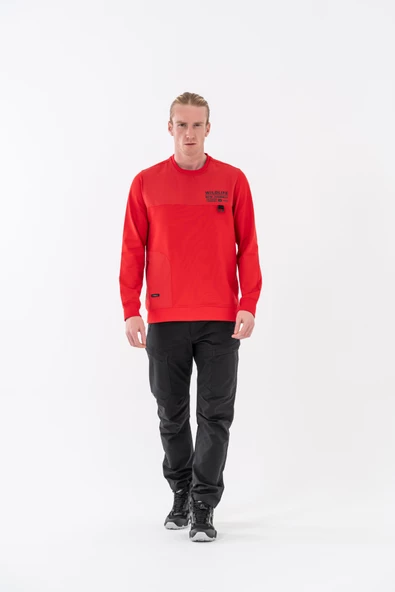 Combat Tactical Baskılı Uzun Kol Sıfır Yaka Tişört Bisiklet Yaka Günlük Basic Sweatshirt - 906 - B32 - 6