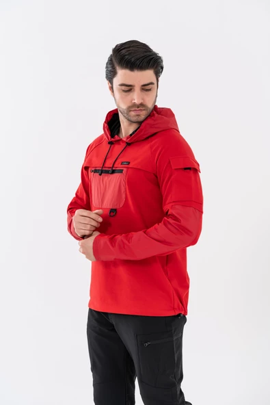 Combat Tactical Outdoor Baskılı Uzun Kol Sıfır Yaka Tişört Bisiklet Yaka Günlük Basic Sweatshirt - 908 - 3