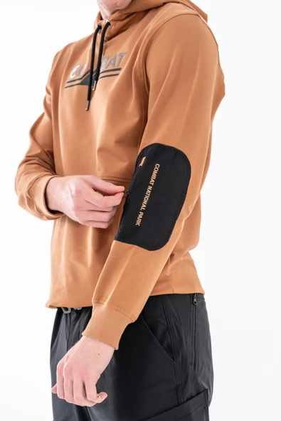 Combat Tactical Baskılı Uzun Kol Sıfır Yaka Tişört Bisiklet Yaka Günlük Basic Sweatshirt - 5