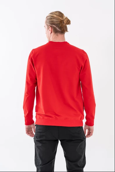 Combat Tactical Baskılı Uzun Kol Sıfır Yaka Tişört Bisiklet Yaka Günlük Basic Sweatshirt - 906 - B32 - 8