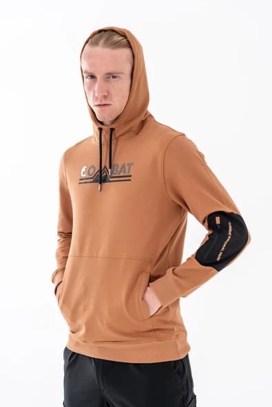 Combat Tactical Baskılı Uzun Kol Sıfır Yaka Tişört Bisiklet Yaka Günlük Basic Sweatshirt - 3