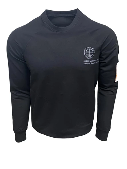 Combat Tactical Outdoor Baskılı Uzun Kol Sıfır Yaka Tişört Bisiklet Yaka Günlük Basic Sweatshirt - 905 - 7