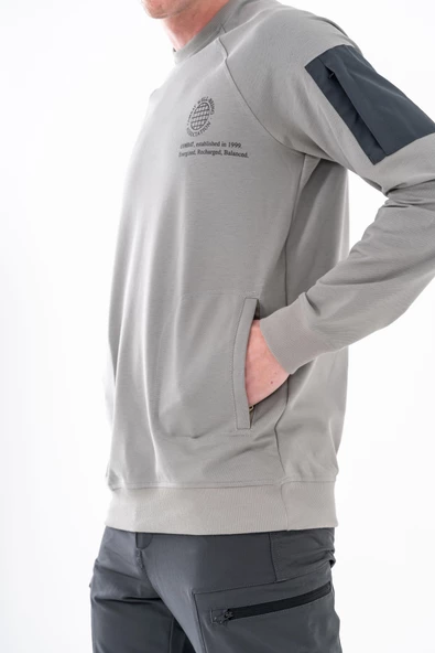 Combat Tactical Outdoor Baskılı Uzun Kol Sıfır Yaka Tişört Bisiklet Yaka Günlük Basic Sweatshirt - 905 - 6
