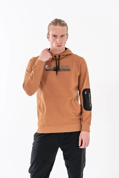 Combat Tactical Baskılı Uzun Kol Sıfır Yaka Tişört Bisiklet Yaka Günlük Basic Sweatshirt - 6