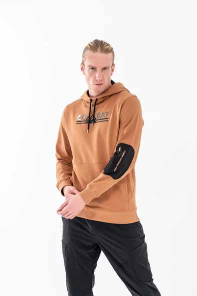 Combat Tactical Baskılı Uzun Kol Sıfır Yaka Tişört Bisiklet Yaka Günlük Basic Sweatshirt - 11