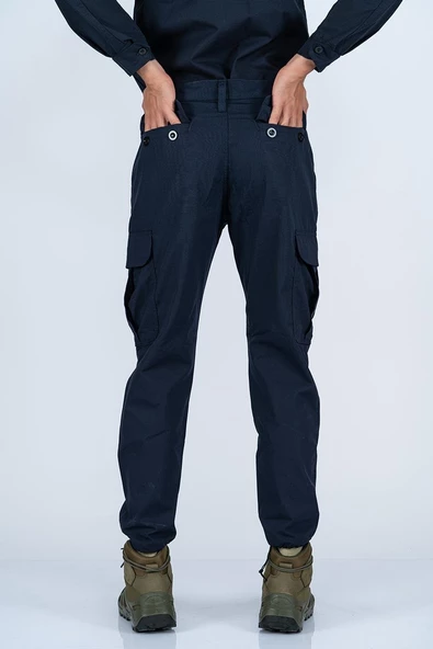 Bikatex Taktik Outdoor Pantolon Ripstop Çok Cepli Kargo Lacivert Pantolonu - 509 - 10