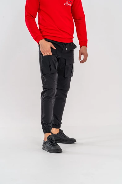 Combat Tactical Outdoor Şort Olabilen Pantolon Şort Bermuda Kapri Pantolon  –  519 - N21 - Resim 5