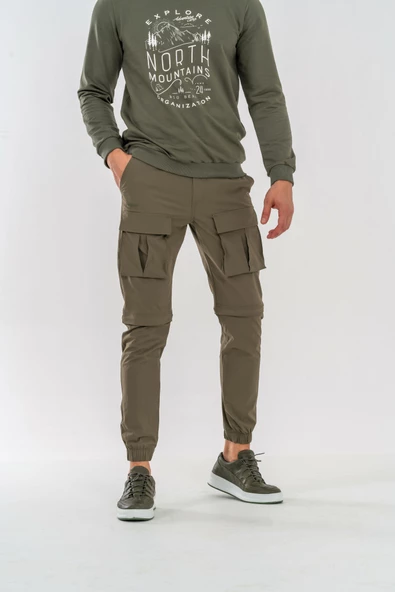 Combat Tactical Outdoor Şort Olabilen Pantolon Şort Bermuda Kapri Pantolon  –  519 - N21 - 12