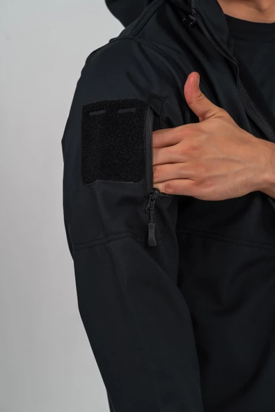 Combat Tactical Outdoor Taktik Mont Spor Kapüşonlu  Mont Mevsimlik Softjell Dik Yaka Mont - 314 - 6