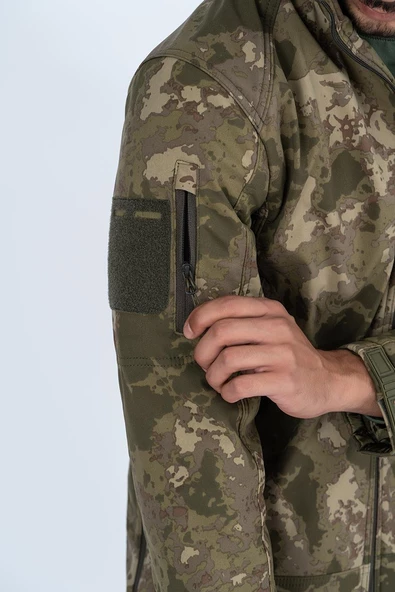 Combat Tactical Outdoor Kamuflaj Mont Su Rüzgar Geçirmez Erkek Softtjell Mont - 305 - 6
