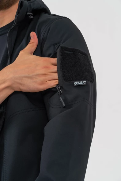 Combat Tactical Outdoor Taktik Mont Spor Kapüşonlu  Mont Mevsimlik Softjell Dik Yaka Mont - 314 - 5