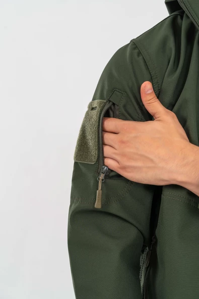Combat Tactical Outdoor Taktik Mont Spor Kapüşonlu  Mont Mevsimlik Softjell Dik Yaka Mont - 314 - 7