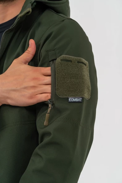 Combat Tactical Outdoor Taktik Mont Spor Kapüşonlu  Mont Mevsimlik Softjell Dik Yaka Mont - 314 - 5