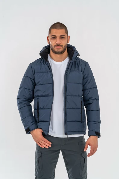 Combat Tactical Outdoor Mont Şişme Suya Dayanıklı Rüzgâr Geçirmez Dik Yaka Kapüşonlu Mont – 312 - 8