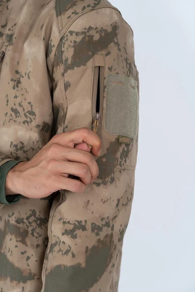 Combat Tactical Outdoor Kamuflaj Mont Su Rüzgar Geçirmez Erkek Softtjell Mont - 305 - 6