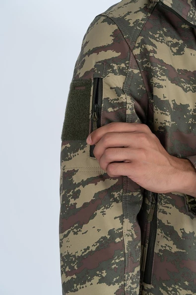 Combat Tactical Outdoor Kamuflaj Mont Su Rüzgar Geçirmez Erkek Softtjell Mont - 305 - 6