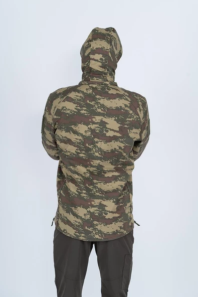 Combat Tactical Outdoor Kamuflaj Mont Su Rüzgar Geçirmez Erkek Softtjell Mont - 305 - 8