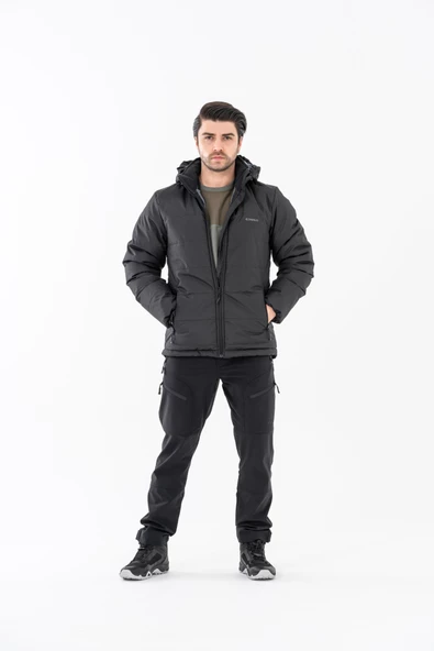 Combat Tactical Outdoor Mont Şişme Suya Dayanıklı Rüzgâr Geçirmez Dik Yaka Kapüşonlu Mont – 312 - 9