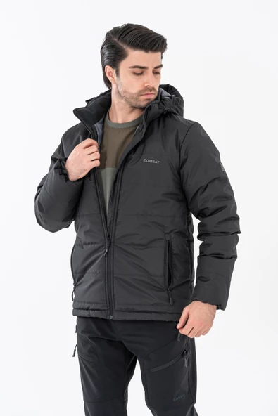 Combat Tactical Outdoor Mont Şişme Suya Dayanıklı Rüzgâr Geçirmez Dik Yaka Kapüşonlu Mont – 312 - 11