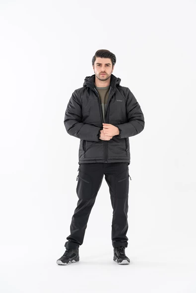 Combat Tactical Outdoor Mont Şişme Suya Dayanıklı Rüzgâr Geçirmez Dik Yaka Kapüşonlu Mont – 312 - 8
