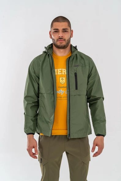 Combat Tactical Outdoor Mevsimlik Su Geçirmez Yağmurluk Mont Kapüşonlu Rüzgârlık Mont - 605 - 9