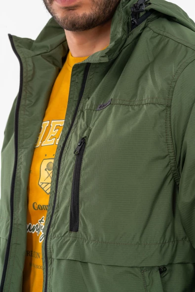 Combat Tactical Outdoor Mevsimlik Su Geçirmez Yağmurluk Mont Kapüşonlu Rüzgârlık Mont - 605 - 5