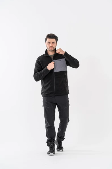 Combat Tactical Outdoor Taktik Hırka Dik Yaka Polar Fermuarlı Polar - 325 - 6