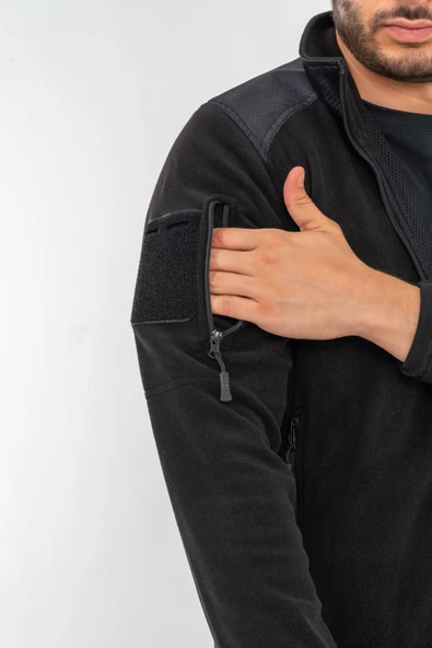 Combat Tactical Outdoor Taktik Hırka Dik Yaka Polar Fermuarlı Polar-322 - 10