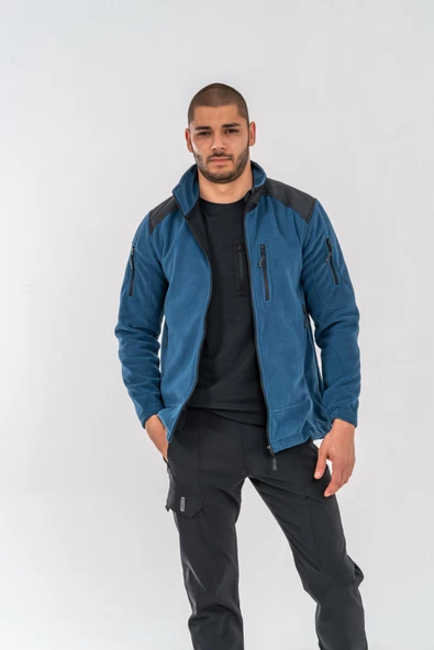Combat Tactical Outdoor Taktik Hırka Dik Yaka Polar Fermuarlı Polar-322 - 8