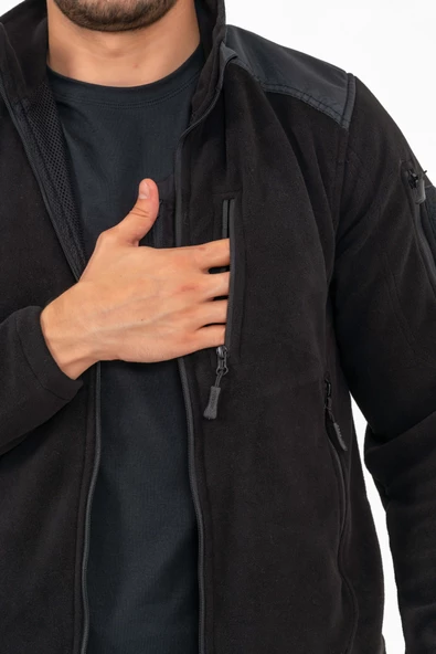 Combat Tactical Outdoor Taktik Hırka Dik Yaka Polar Fermuarlı Polar-322 - 5