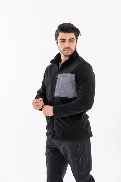 Combat Tactical Outdoor Taktik Hırka Dik Yaka Polar Fermuarlı Polar - 325 - 3