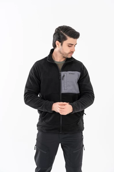 Combat Tactical Outdoor Taktik Hırka Dik Yaka Polar Fermuarlı Polar - 325 - 12