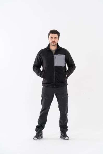Combat Tactical Outdoor Taktik Hırka Dik Yaka Polar Fermuarlı Polar - 325 - 9
