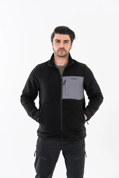 Combat Tactical Outdoor Taktik Hırka Dik Yaka Polar Fermuarlı Polar - 325 - 11