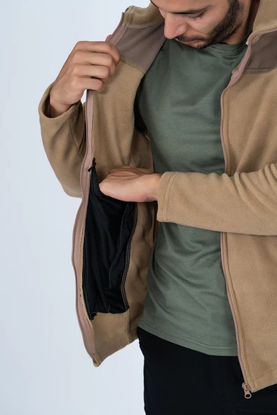 Bikatex Taktik Dik Yaka Erkek Polar Mont - 321 - 4