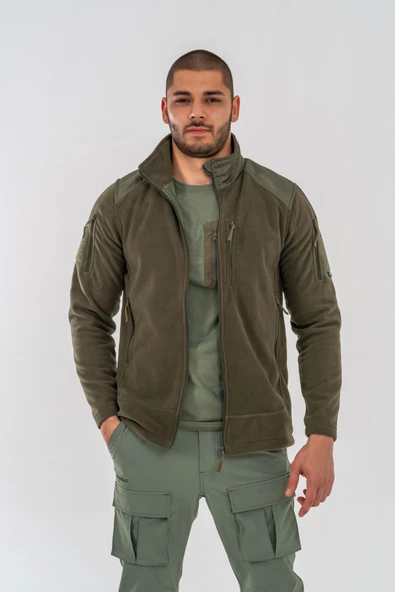 Combat Tactical Outdoor Taktik Hırka Dik Yaka Polar Fermuarlı Polar-322 - 2