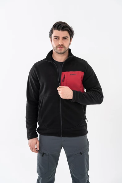 Combat Tactical Outdoor Taktik Hırka Dik Yaka Polar Fermuarlı Polar - 325 - 3