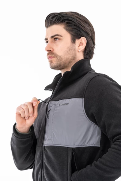 Combat Tactical Outdoor Taktik Hırka Dik Yaka Polar Fermuarlı Polar - 325 - 5