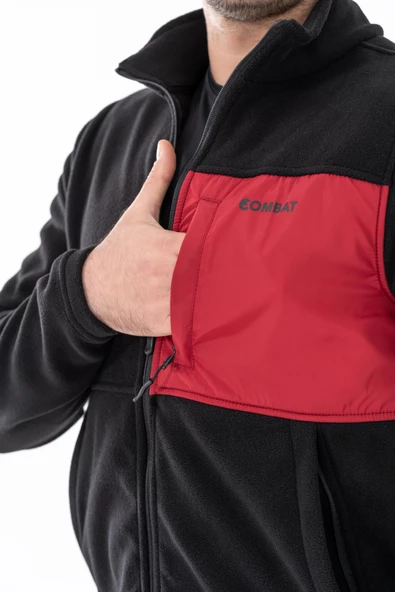 Combat Tactical Outdoor Taktik Hırka Dik Yaka Polar Fermuarlı Polar - 325 - 5