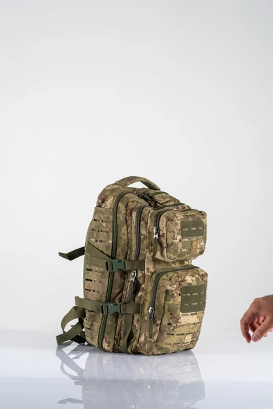 Combat Tactical Outdoor Taktik 45 Lt Askeri Sırt Çantası Su Geçirmez Yürüyüş Seyahat Dağcı Kamp Trekking Sırt Çantası - 654 - 9