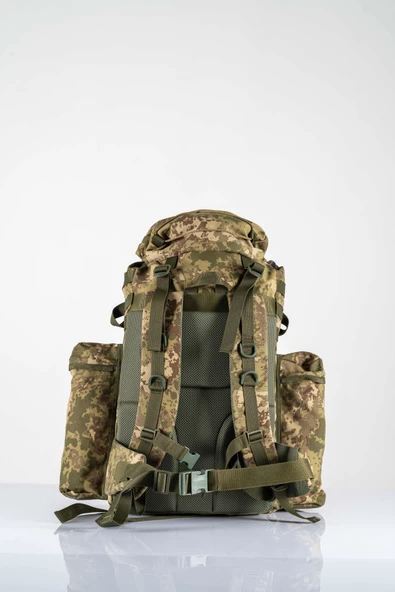 Bikatex 80 Lt Sırt Çantası Büyük Outdoor Kamp Dağcı Askeri Yürüyüş Seyahat Tactical Çanta 80 Lt  -  656 - 6