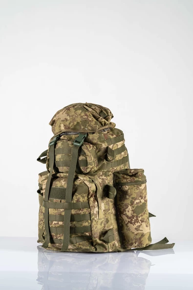 Bikatex 80 Lt Sırt Çantası Büyük Outdoor Kamp Dağcı Askeri Yürüyüş Seyahat Tactical Çanta 80 Lt  -  656 - 3